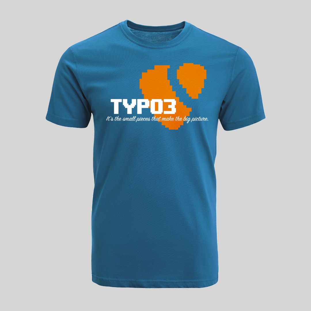 TYPO3 Unisex T-Shirt "Pixel" (Petrol)