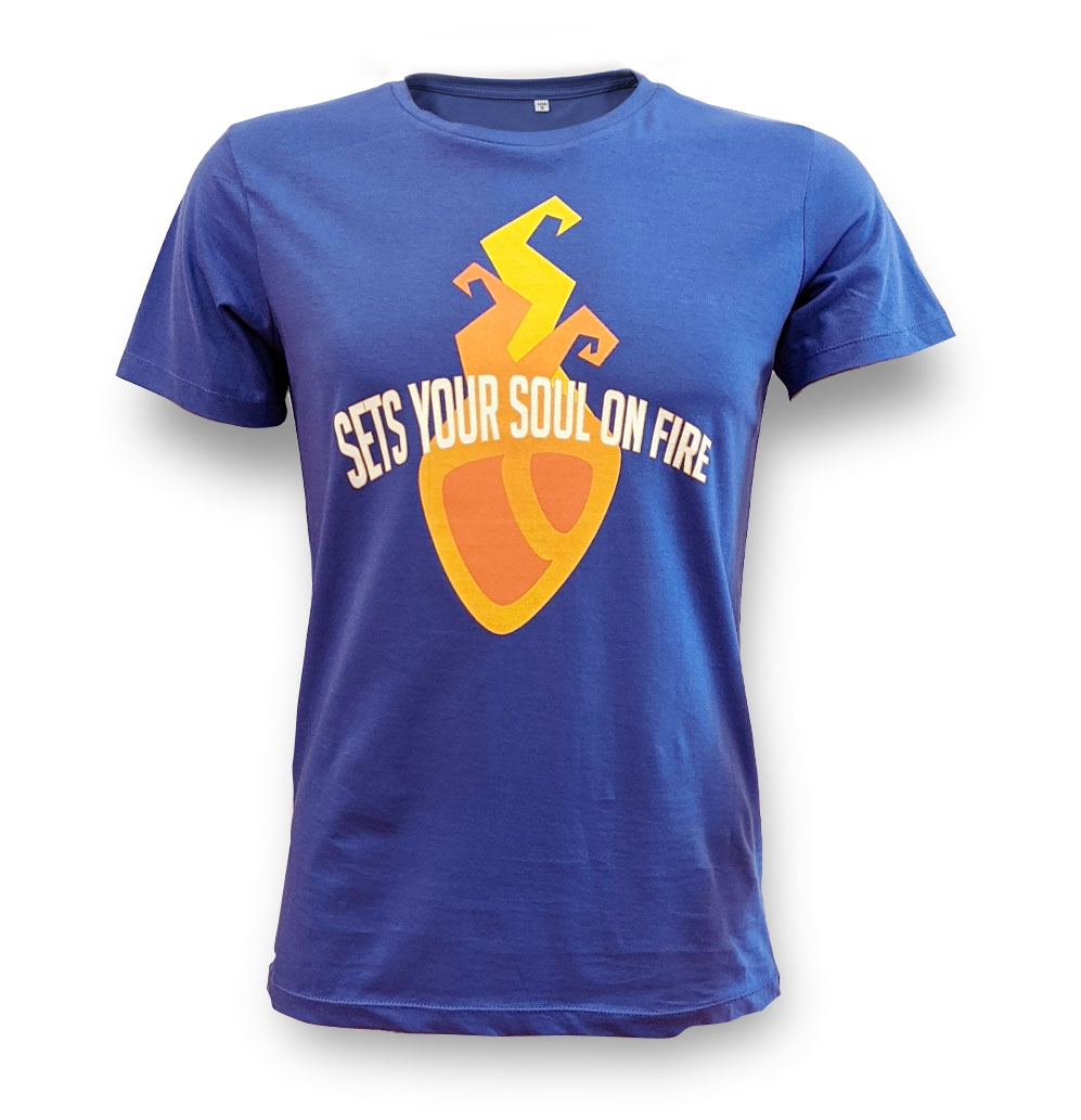 TYPO3 Unisex T-Shirt "Flame" (Azur)